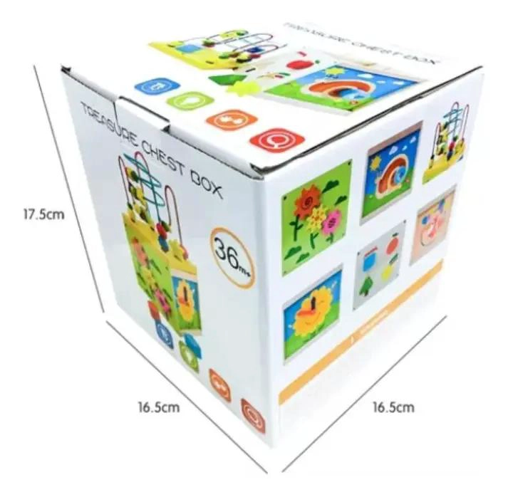 CUBO DIDACTICO DE MADERA PARA DESARROLLO INFANTIL - 6