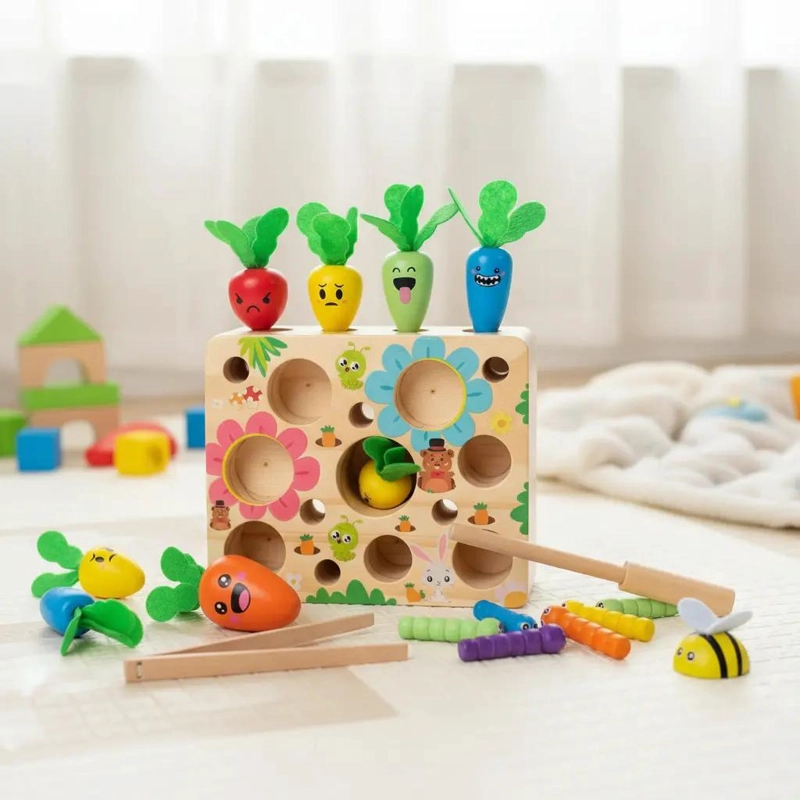 JUGUETE DIDACTICO DE MADERA PARA NIÑOS DE 3 AÑOS - 2