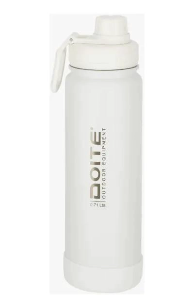 BOTELLA TERMO DE ACERO INOXIDABLE 710ML COLOR BLANCO - 5