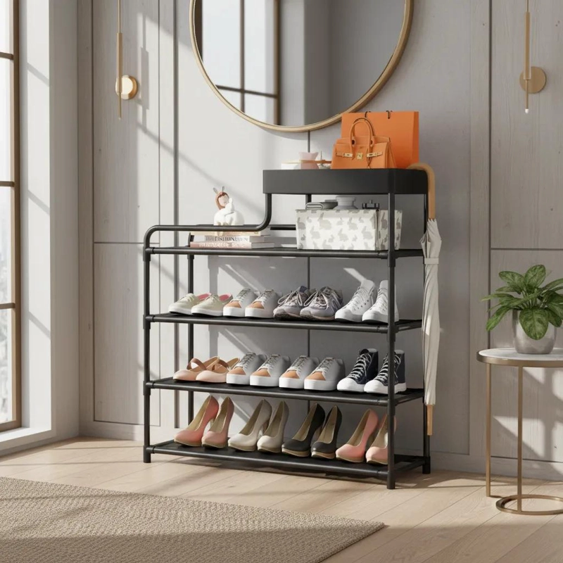 ZAPATERO METALICO ORGANIZADOR DE 5 NIVELES PARA CALZADO - 3