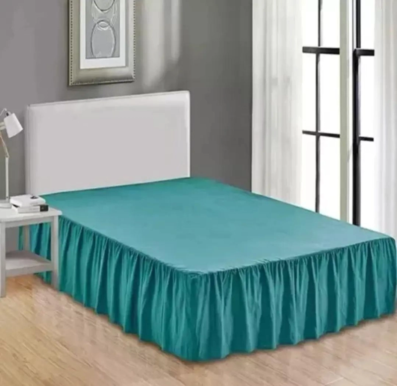 FALDON ELASTICO PARA CAMA KING TAMAÑO 180X200 CM FACIL DE COLOCAR - 2