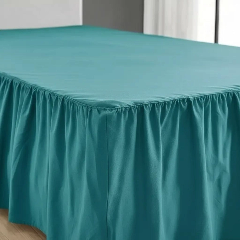 FALDON ELASTICO PARA CAMA KING TAMAÑO 180X200 CM FACIL DE COLOCAR - 4