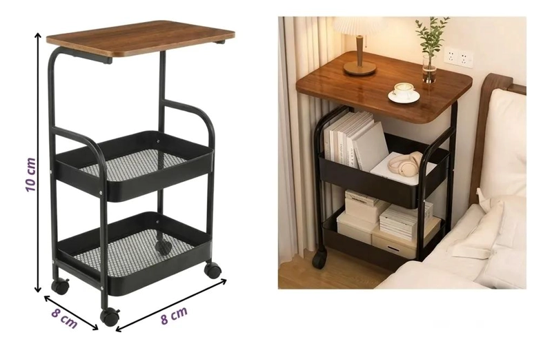 CARRITO ORGANIZADOR DE 3 NIVELES CON RUEDAS PARA EL HOGAR - 5