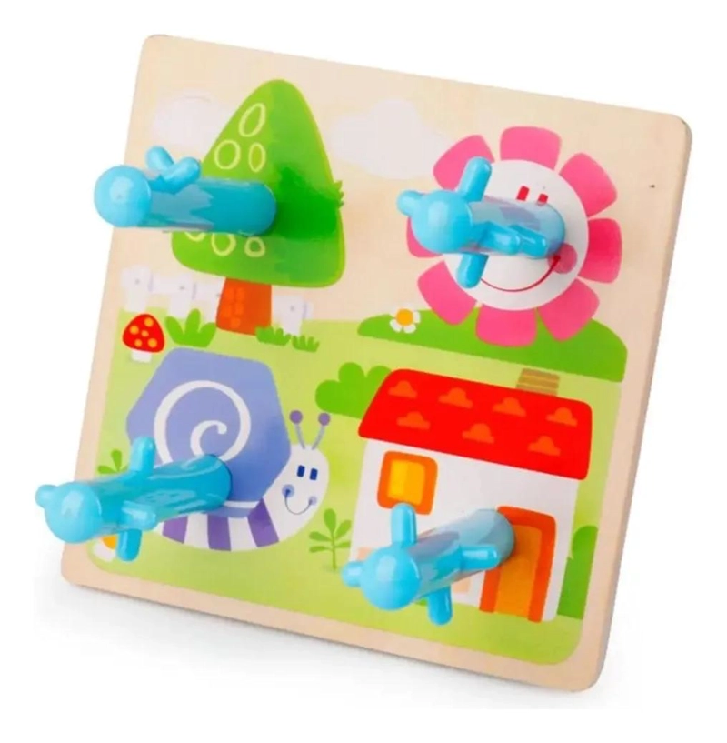 CUBO DIDACTICO DE MADERA PARA APRENDIZAJE INFANTIL - 5