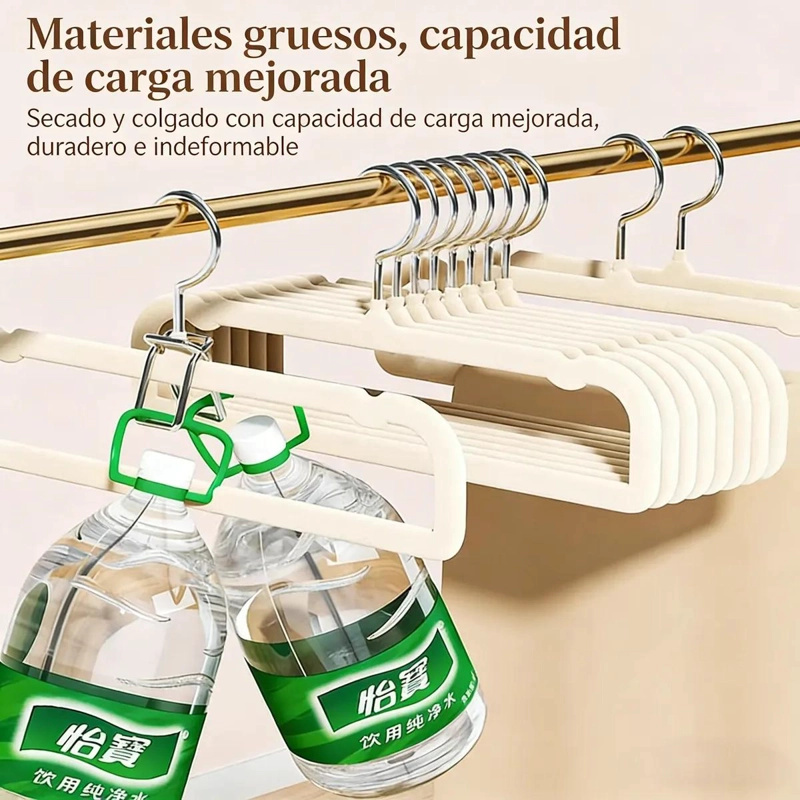 SET DE 30 COLGADORES DE ROPA ANTIDESLIZANTES DE TERCIOPELO - 7