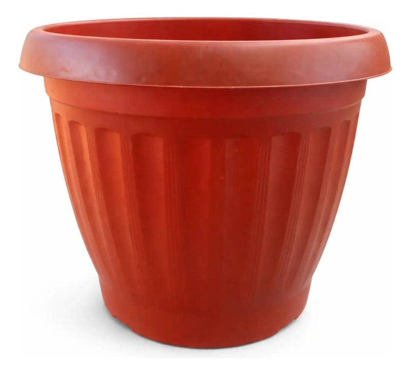 MACETERO DE PLASTICO TERRACOTA 40 CM PARA JARDIN Y HOGAR - 1
