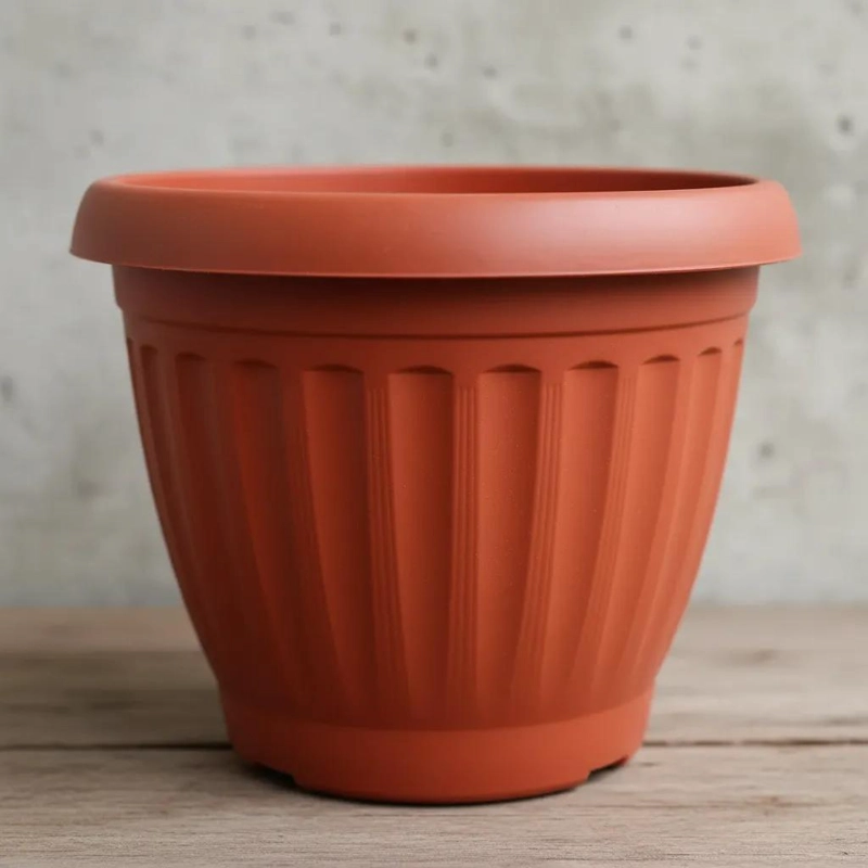 MACETERO DE PLASTICO TERRACOTA 40 CM PARA JARDIN Y HOGAR - 4