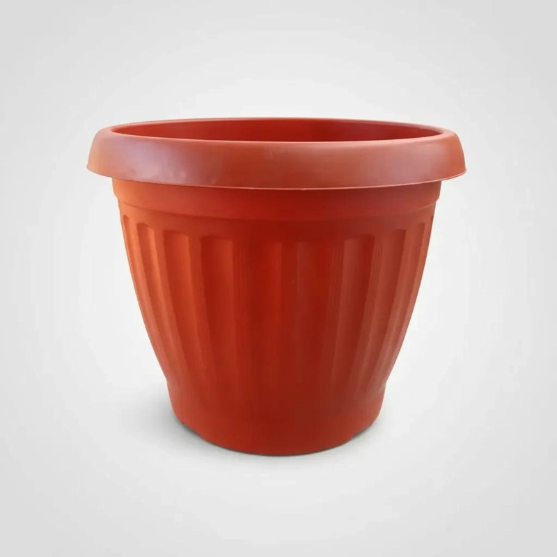 MACETERO DE PLASTICO TERRACOTA 40 CM PARA JARDIN Y HOGAR - 5