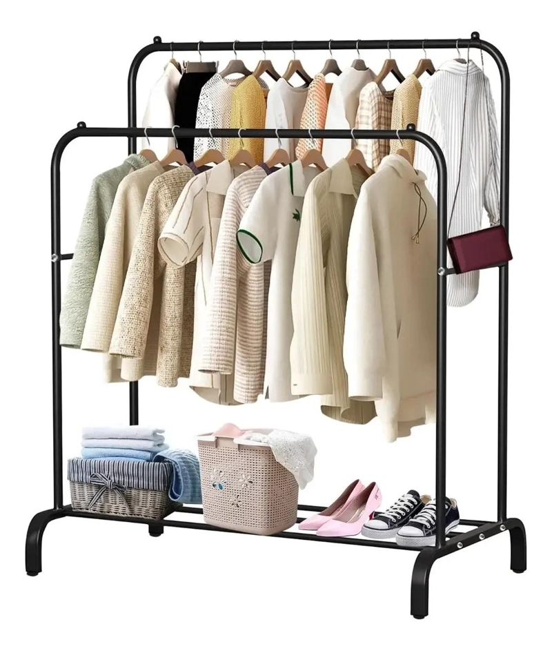 PERCHERO COLGADOR TENDEDERO ORGANIZADOR PARA ROPA DOBLE - 1