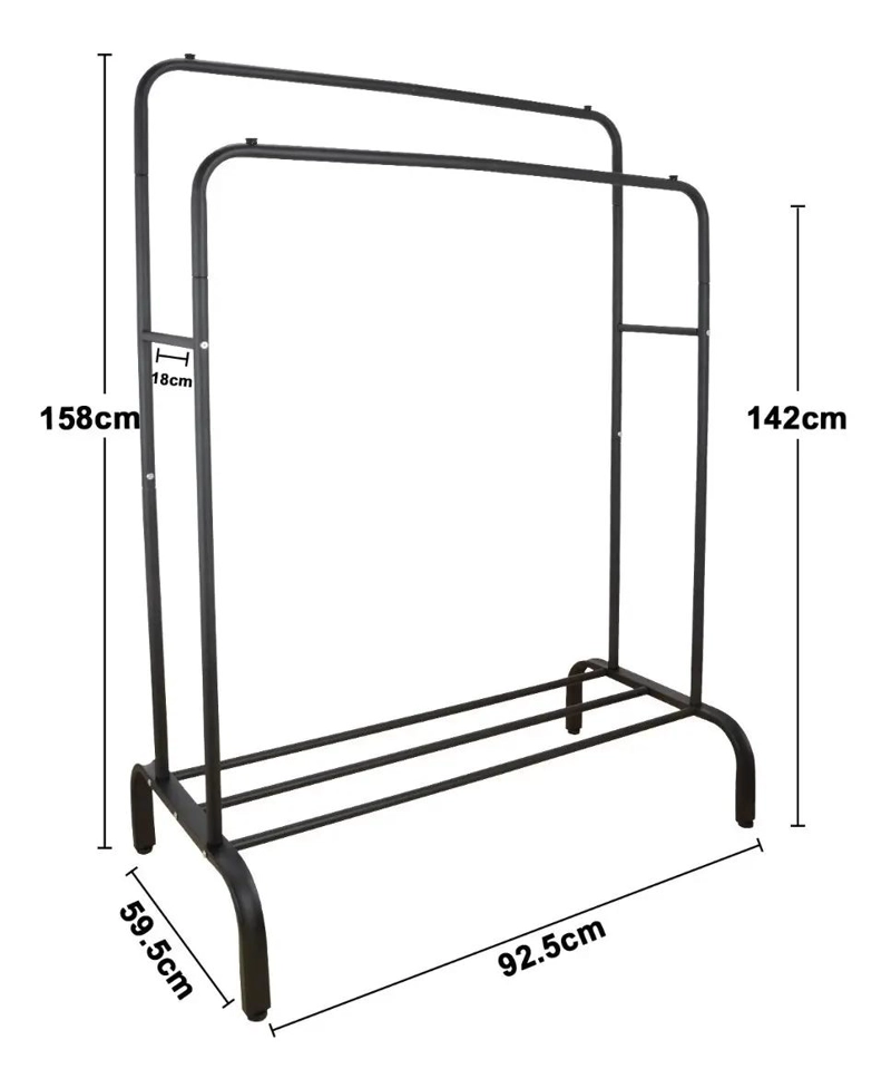 PERCHERO COLGADOR TENDEDERO ORGANIZADOR PARA ROPA DOBLE - 2