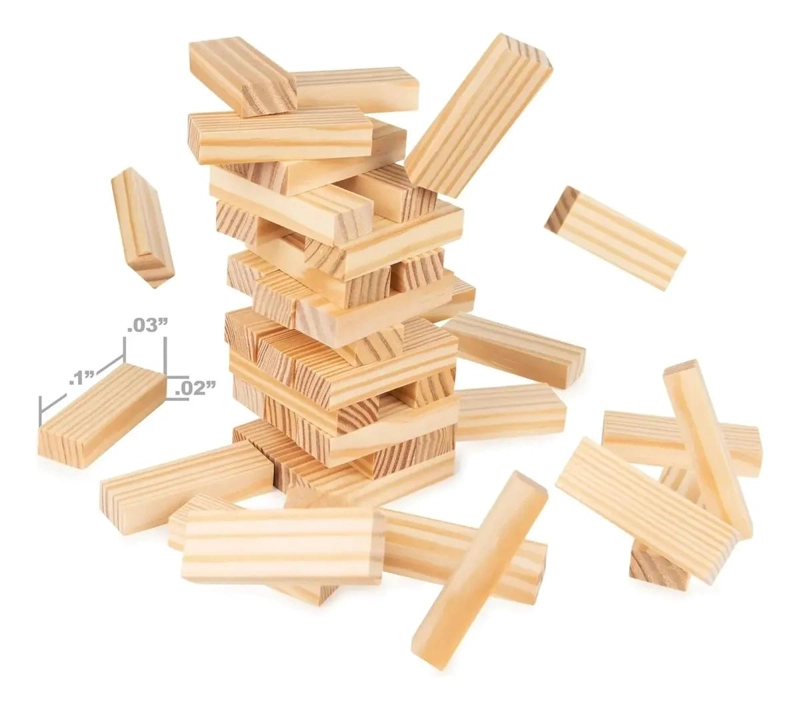 JUEGO DE MESA TORRE DE EQUILIBRIO EN MADERA PARA NIÑOS Y ADULTOS - 10