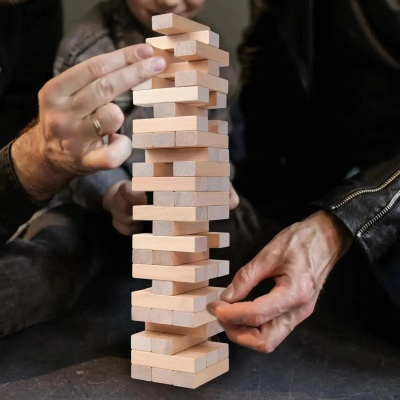 JUEGO DE MESA TORRE DE EQUILIBRIO EN MADERA PARA NIÑOS Y ADULTOS - 6