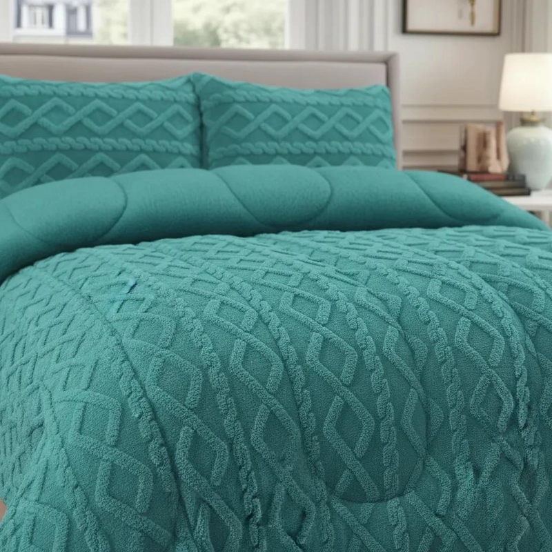 COBERTOR PLUSH 1.5 PLAZAS CON FUNDA SUAVE Y CALIDO - 4