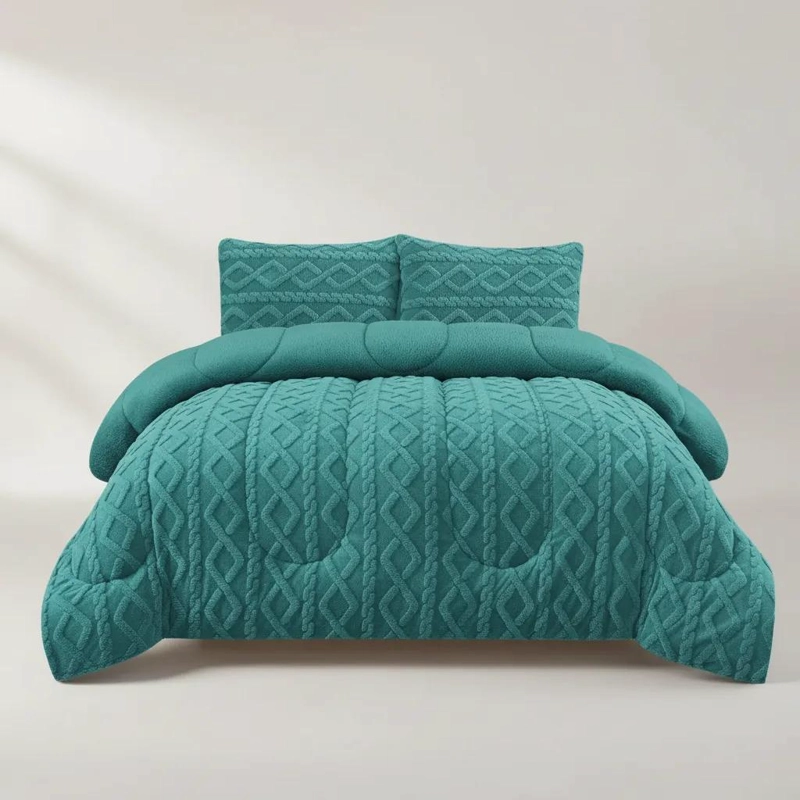 COBERTOR PLUSH 1.5 PLAZAS CON FUNDA SUAVE Y CALIDO - 5