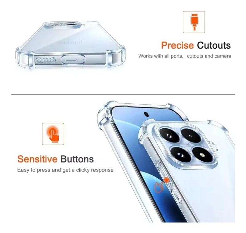 CARCASA FLEXIBLE TRANSPARENTE PARA XIAOMI 17T PRO CON PROTECCION - 2