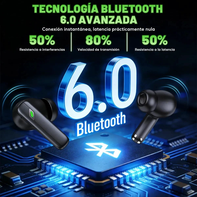 AURICULARES IN-EAR INALAMBRICOS CON TRADUCCION SIMULTANEA Y BLUETOOTH 6.0 - 5