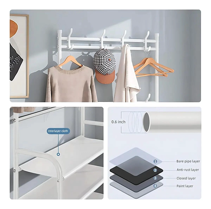 ORGANIZADOR COLGADOR MULTIFUNCIONAL 5 NIVELES PARA ZAPATOS Y ACCESORIOS - 3