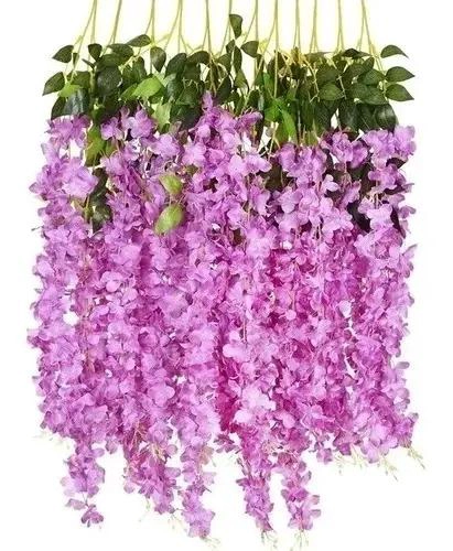 PACK DE 12 GUIRNALDAS COLGANTES DE FLORES ARTIFICIALES - 3