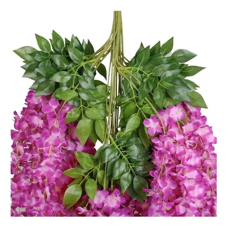 PACK DE 12 GUIRNALDAS COLGANTES DE FLORES ARTIFICIALES - 5