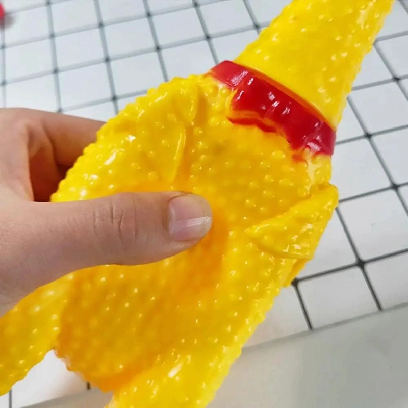 JUGUETE CHIRRIANTE DE POLLO PARA PERROS DE 31CM - 2