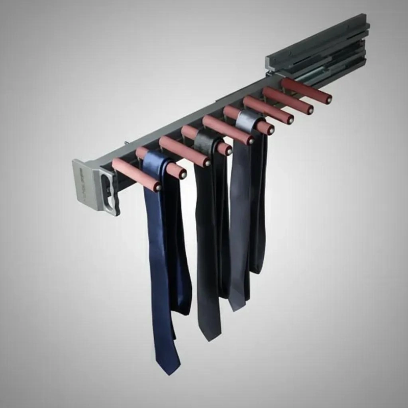 ORGANIZADOR EXTRAIBLE PARA CORBATAS Y CINTURONES CON CIERRE SUAVE - 4