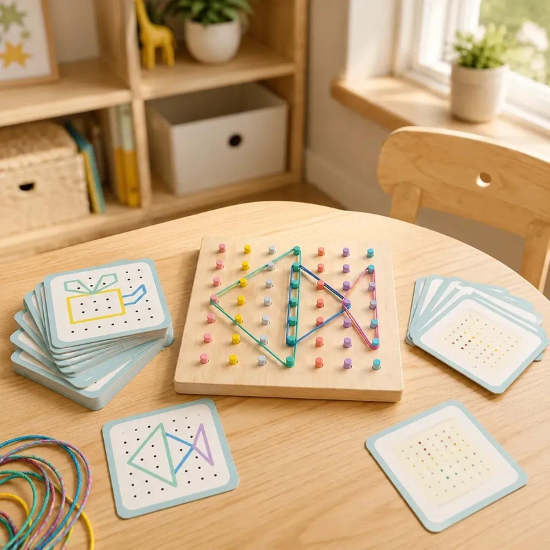 JUEGO DIDACTICO DE INSERCION DE PALOS DE MADERA PARA NIÑOS - 3