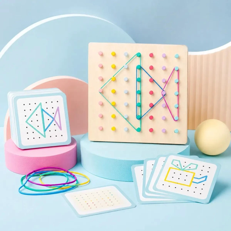 JUEGO DIDACTICO DE INSERCION DE PALOS DE MADERA PARA NIÑOS - 5