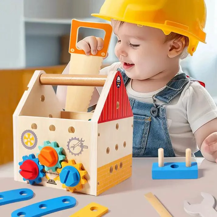 CASITA DIDACTICA DE HERRAMIENTAS DE MADERA PARA NIÑOS - 8