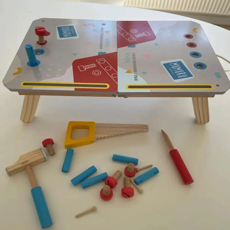 MALETA DE HERRAMIENTAS DE JUGUETE PARA NIÑOS CON MESA PLEGABLE - 3