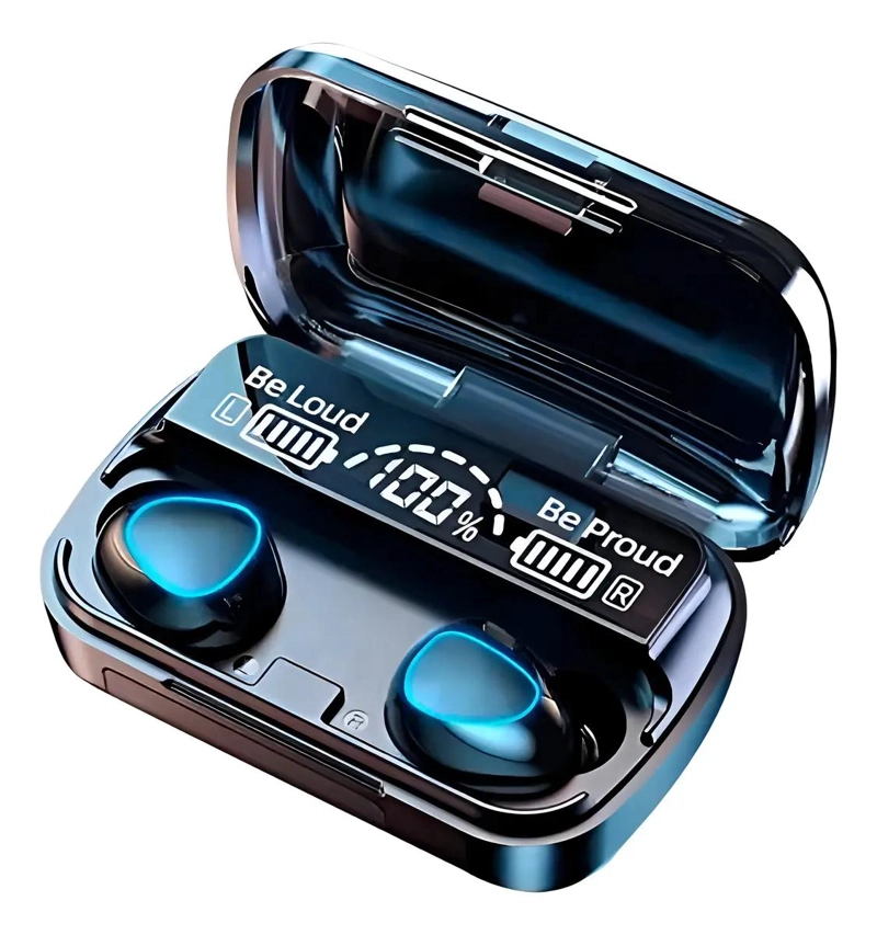 AUDIFONOS INALAMBRICOS BLUETOOTH TWS CON MICROFONO Y POWER BANK - 5