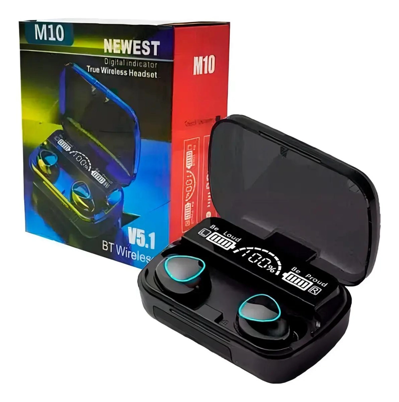 AUDIFONOS INALAMBRICOS BLUETOOTH TWS CON MICROFONO Y POWER BANK - 8