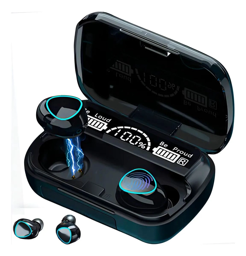 AUDIFONOS INALAMBRICOS BLUETOOTH TWS CON MICROFONO Y POWER BANK - 9