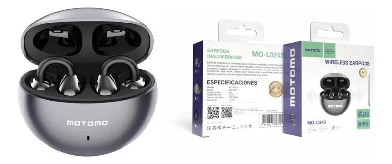 AUDIFONOS IN-EAR BLUETOOTH CON MICROFONO Y ESTUCHE DE CARGA - 1