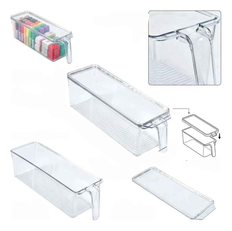CAJA ORGANIZADORA RECTANGULAR PARA REFRIGERADOR 28X20.5X9 CM - 1