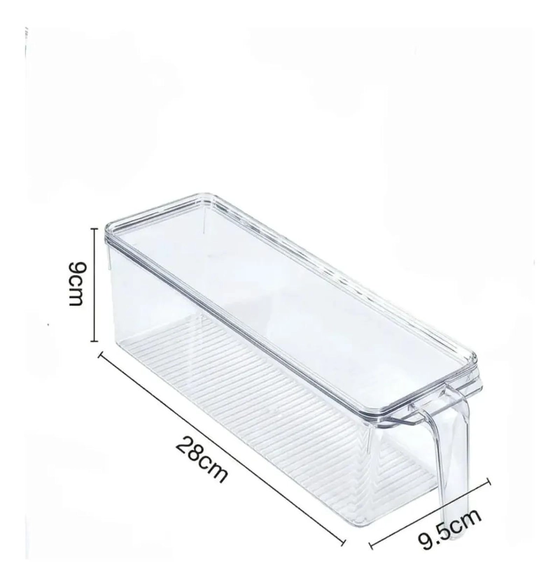 CAJA ORGANIZADORA RECTANGULAR PARA REFRIGERADOR 28X20.5X9 CM - 2