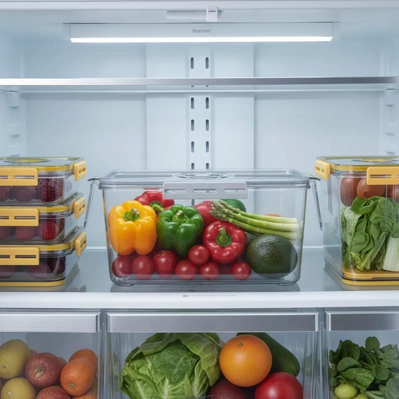 CAJA ORGANIZADORA RECTANGULAR PARA REFRIGERADOR 28X20.5X9 CM - 4