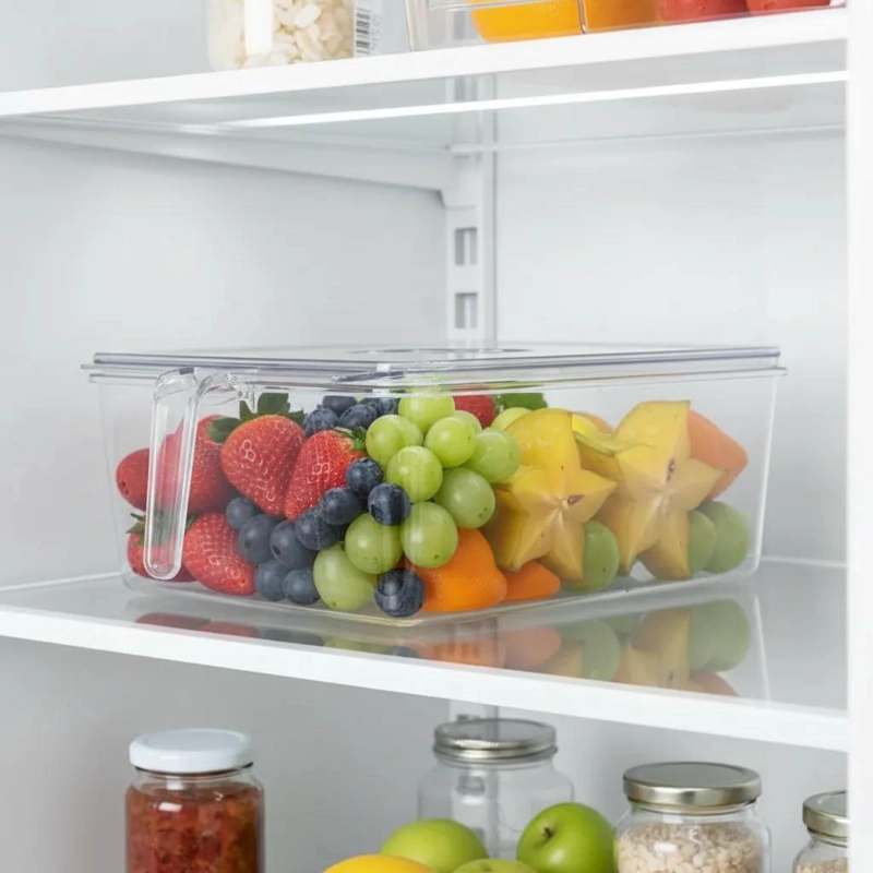 CAJA ORGANIZADORA RECTANGULAR PARA REFRIGERADOR 28X20.5X9 CM - 5