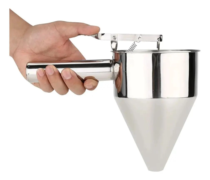 DISPENSADOR DE MASA PARA PANQUEQUES CON CAPACIDAD DE 1.2 LITROS EN ACERO INOX - 7