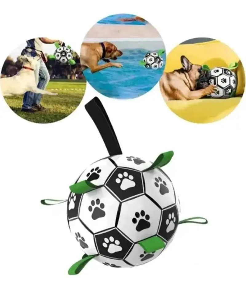 PELOTA INTERACTIVA PARA PERROS DE 15 CM CON AGARRE - 6