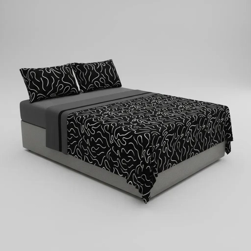 JUEGO DE SABANAS ESTAMPADAS DELUXE 1.5 PLAZAS - 2