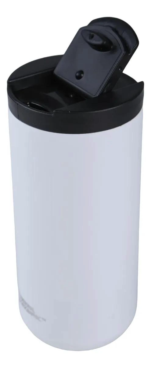 MUG DE ACERO INOXIDABLE CON TAPA FLIP ANTIDESLIZANTE 350ML - 2