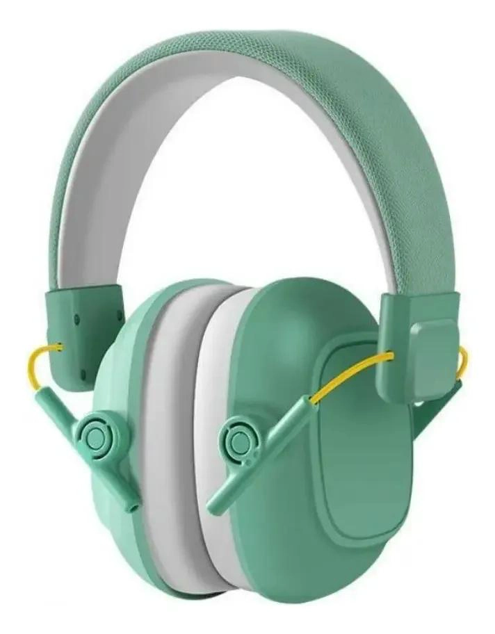 AUDIFONOS ANTIRUIDO AJUSTABLES PARA NIÑOS COLOR VERDE MENTA - 1