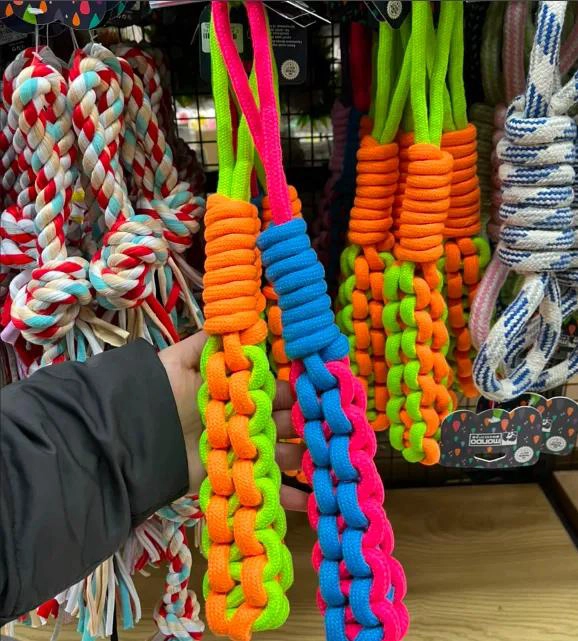 MORDEDOR CUERDA TRENZADA PARA PERRO DE 40 CM IDEAL PARA JUGAR - 2