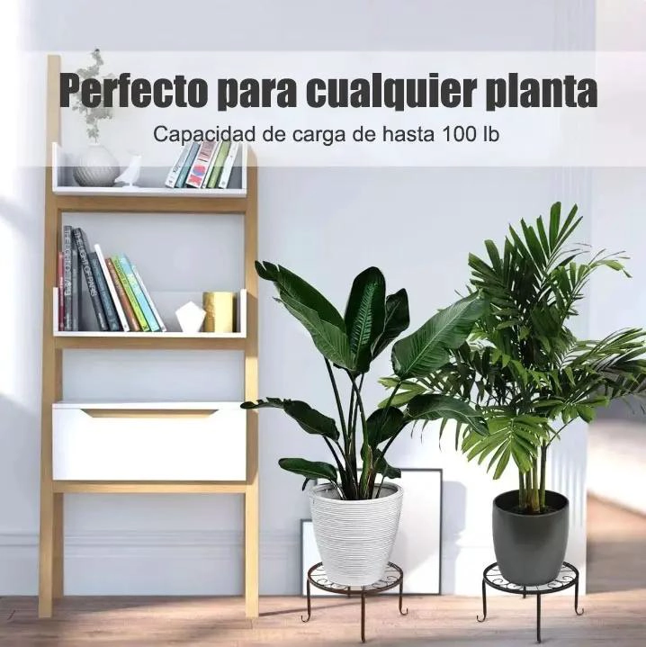 SOPORTES DE METAL PARA MACETAS EN PAQUETE DE TRES - 2