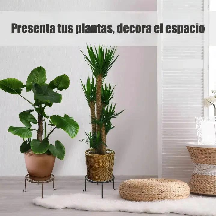 SOPORTES DE METAL PARA MACETAS EN PAQUETE DE TRES - 3