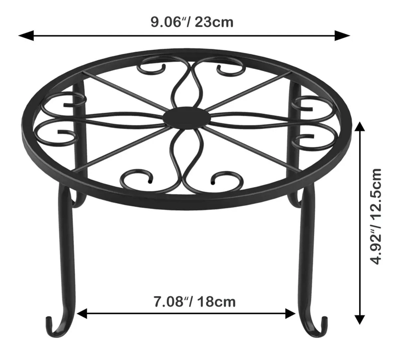 SOPORTES DE METAL PARA MACETAS EN PAQUETE DE TRES - 7