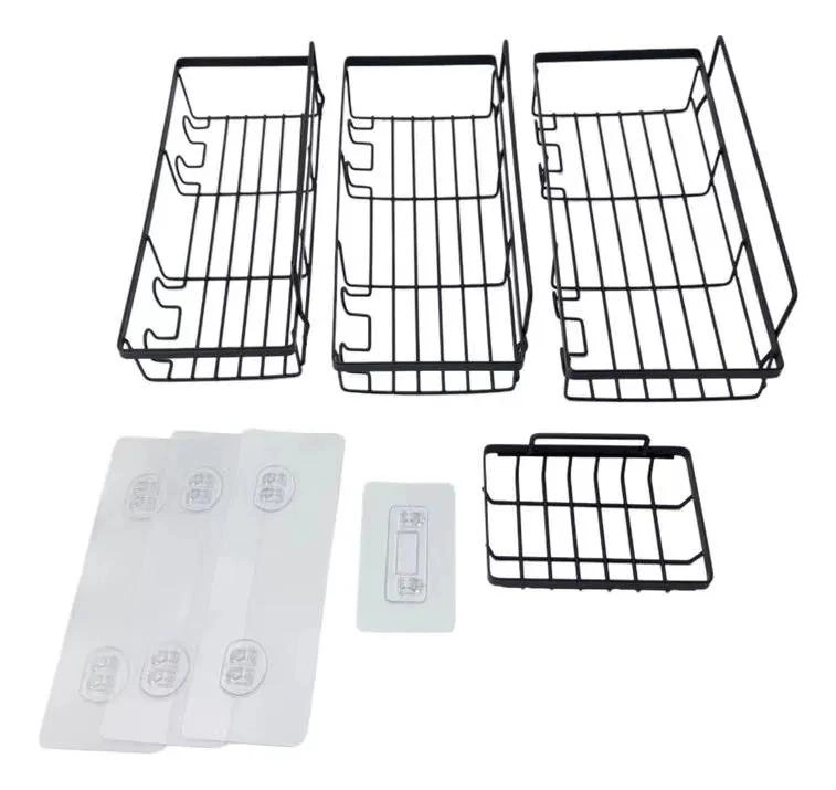 SOPORTE DE PARED PARA BAÑO SIN PERFORACION EN ACERO RESISTENTE - 1