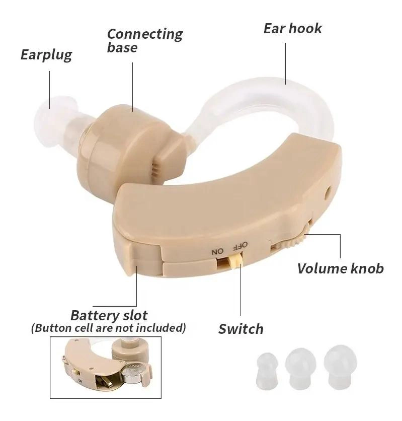PACK DE 2 AUDIFONOS AMPLIFICADORES DE SONIDO PARA MEJORAR LA AUDICION - 5