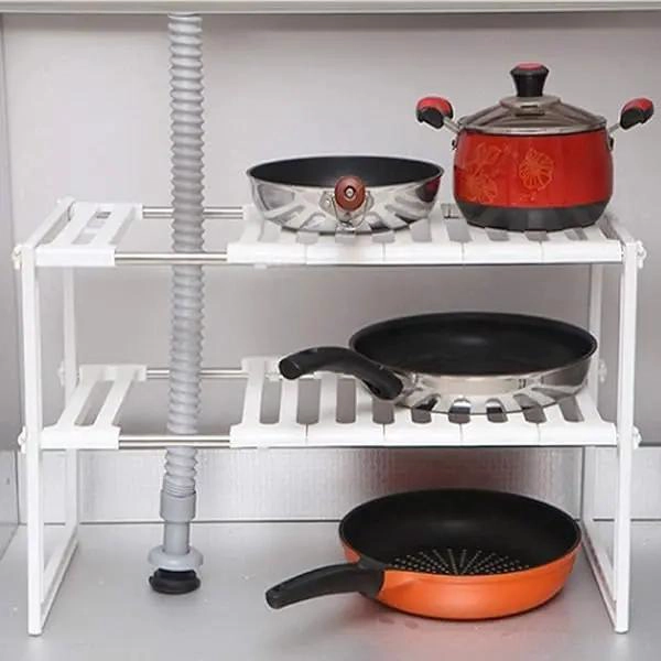 ORGANIZADOR MULTIUSO PARA ESTANTES DE COCINA Y OLLAS - 4