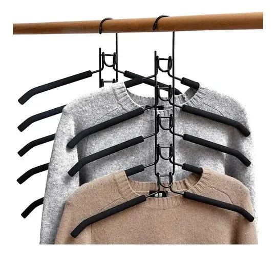 COLGADOR ANTIDESLIZANTE MULTIFUNCIONAL PARA ROPA Y PANTALONES - 1